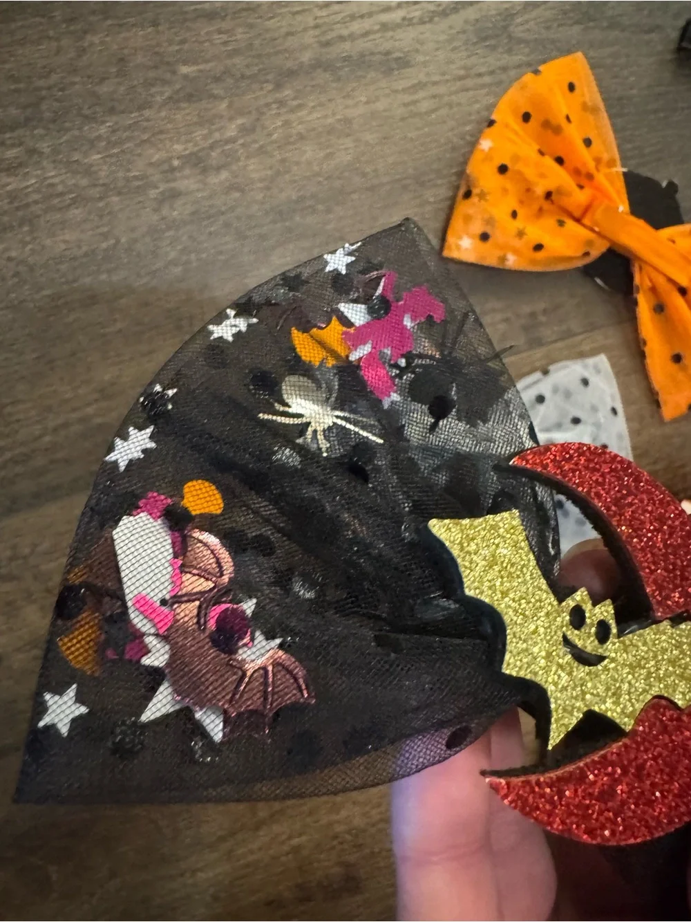 Halloween clip on hair bow bundle